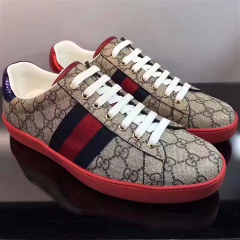 gucci sneakers red sole